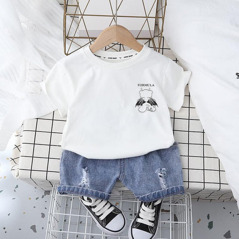 Boys suit short sleeve two-piece set