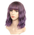 Ladies short curly hair multicolor chemical fiber wig headgear