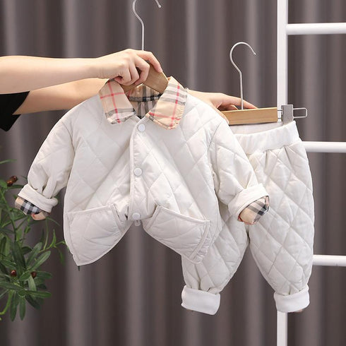 Children's Winter Wear Light cotton-padded jacket Two-Piece Set