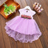 Summer New Girl Waist Flower Princess Dress Baby Girl Dress Fishtail Skirt