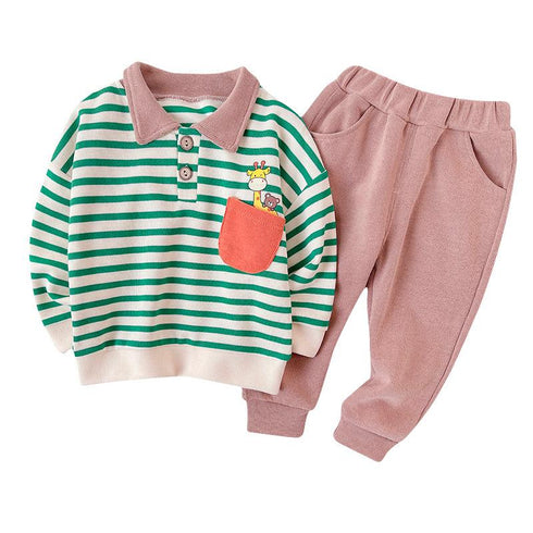 Boys spring and autumn suit two-piece set