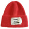 Cloth Logo Knitted Dome Cap