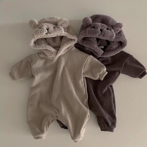 Winter climbing suit jumpsuit plus velvet padded fart jacket