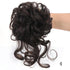 Synthetic bun wig fluffy hair ring ball head