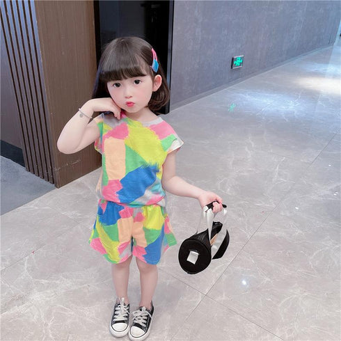 Children's Sleeveless Color Suit