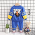 Spring and Autumn Children's Long Sleeve Zipper Wear Set Two-Piece Set