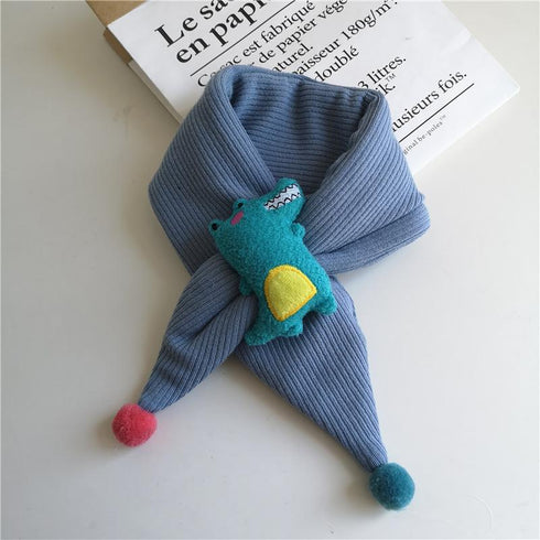 Children's Scarf With Plush Character