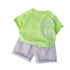 Summer children's short sleeve T-shirt set