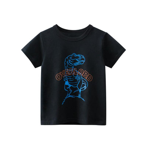 Children's Blue Line Dinosaur T-shirt