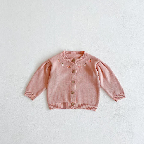 Spring and Autumn Knitted Embroidered Sweater Jacket with Twist Climbing Suit