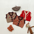 Infant's Knitted Embroidered V-Neck Vest Cardigan Jacket