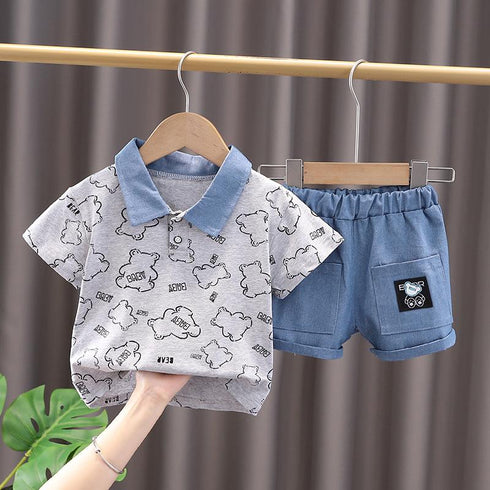 Children's Short Sleeve Set Two-Piece Set
