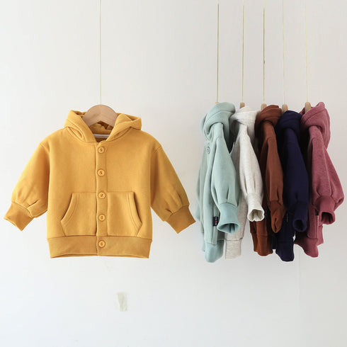 Autumn Boys and Girls Long Sleeve Hooded Jacket