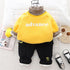 Winter children's padded sweater long sleeve suit two-piece set