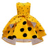 Girl's Wave Dot Vintage Dress Children's Princess Dress Dress