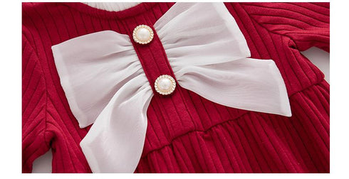 Baby Fall Clothes Climbing Clothes Sweet Baby Girl Triangle Ha Jumpsuit