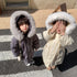 Children's Down Jacket Long Knee 90 White Duck Down Jacket