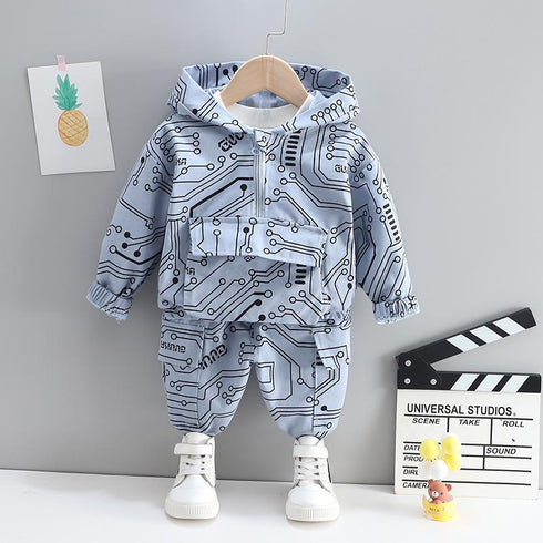 Spring and Autumn Children's Long Sleeve Two-Piece Set