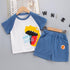 Boys short sleeve suit two-piece set