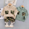 Spring and Autumn Children's Shirt Set Two-Piece Set
