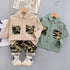 Spring and Autumn Children's Shirt Set Two-Piece Set