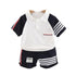 Boys summer short sleeve t-shirt suit