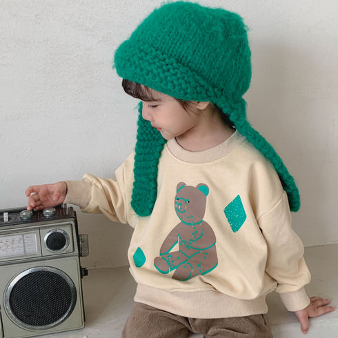 Bear Wei Yi Foreign-style Fried Street Loose Baby Top