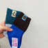 Fashion cloth label contrast socks loose mouth socks