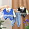 Spring and autumn boys casual tie sweater waistcoat set of three