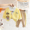 Winter children's velvet suit set of three
