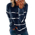 Loose Joker Striped Long Sleeve Sweatshirt