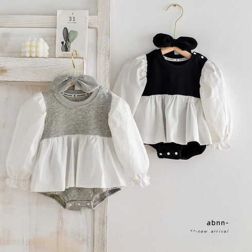 Baby Girl Hair Belt Princess Jumpsuit