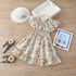 Summer Girl's Floral Waist Dress