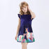Summer New 2022 Girls Cotton Printed Dress Girls Fly Sleeve Dress