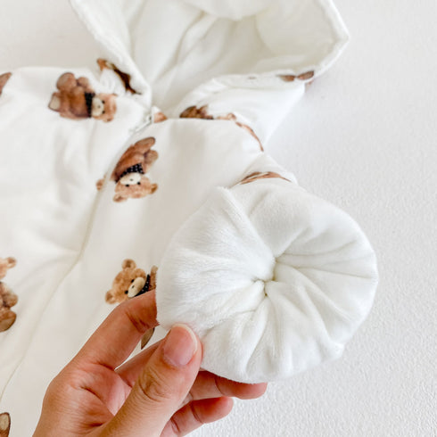 Winter velvet padded cotton jumpsuit