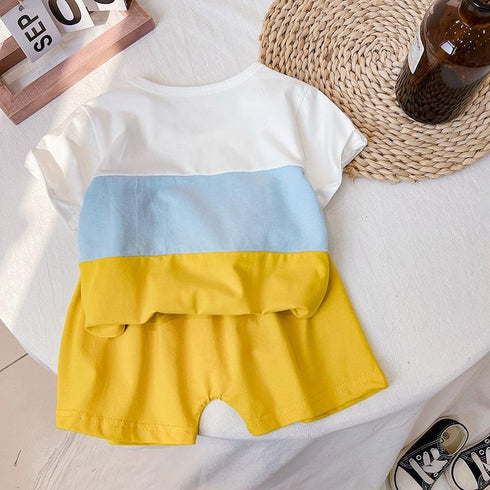 Boy's Summer Short Sleeve Shorts Set Two-Piece Set