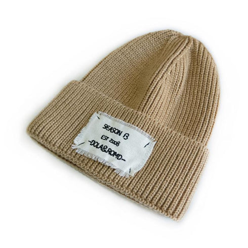 Cloth Logo Knitted Dome Cap