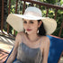 Summer women's seaside sun hat Circumference21.7-23.6 inch(55-60cm)