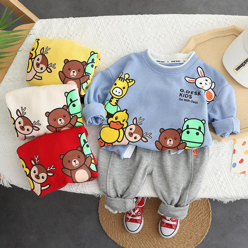 Spring and Autumn Children's Long Sleeve Set