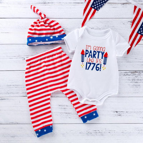 Summer Independence Day Baby Boy Suit