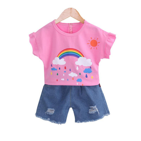 Girl's Summer Suit Two-Piece Set