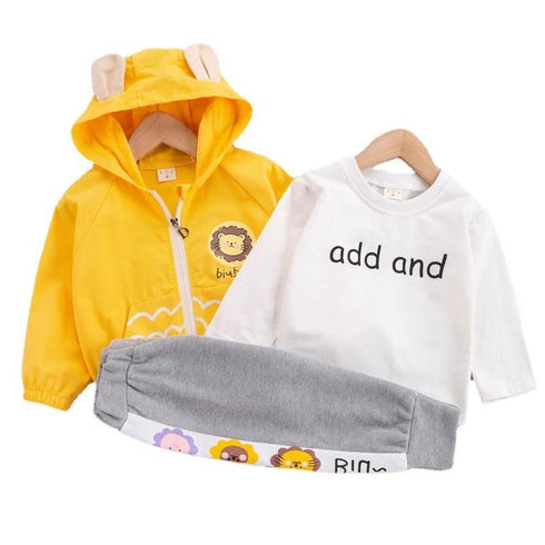 Spring and Autumn Boys Three-Piece Set