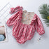 Long Sleeved Fart Wrapped Clothes, Foreign Style Climbing Clothes, Baby Plaid Jumpsuit