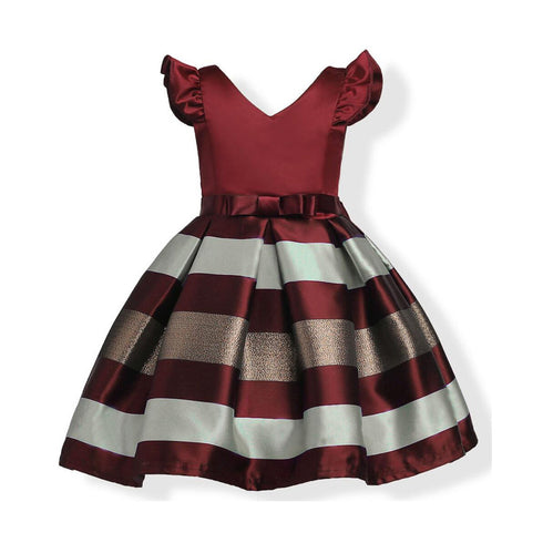 European And American Girls Dress Striped Dress Dress Dress Princess Dress