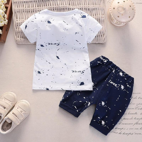 Summer Boy's Five-pointed Star Short Sleeve