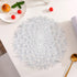 Hollowed Out Dandelion PVC Dining Table Mat Creative Circular Bronzing Thermal Insulation Dining Mat
