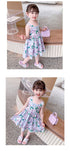 Girls Summer Dress 2022 New Girls Sweet Printed Princess Dress
