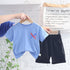 Boys summer suit short sleeve shorts two-piece set