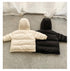 Children's Short Down Jacket Thickened Hat 90 White Duck Down