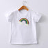 Summer New Girls Round Neck Cotton T-shirt Girls Printed Sequins Short Sleeves